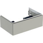 Mueble bajo Geberit ONE para lavabo, con un cajón: Ancho de lavabo=75cm, Greige / Cubierto mate
